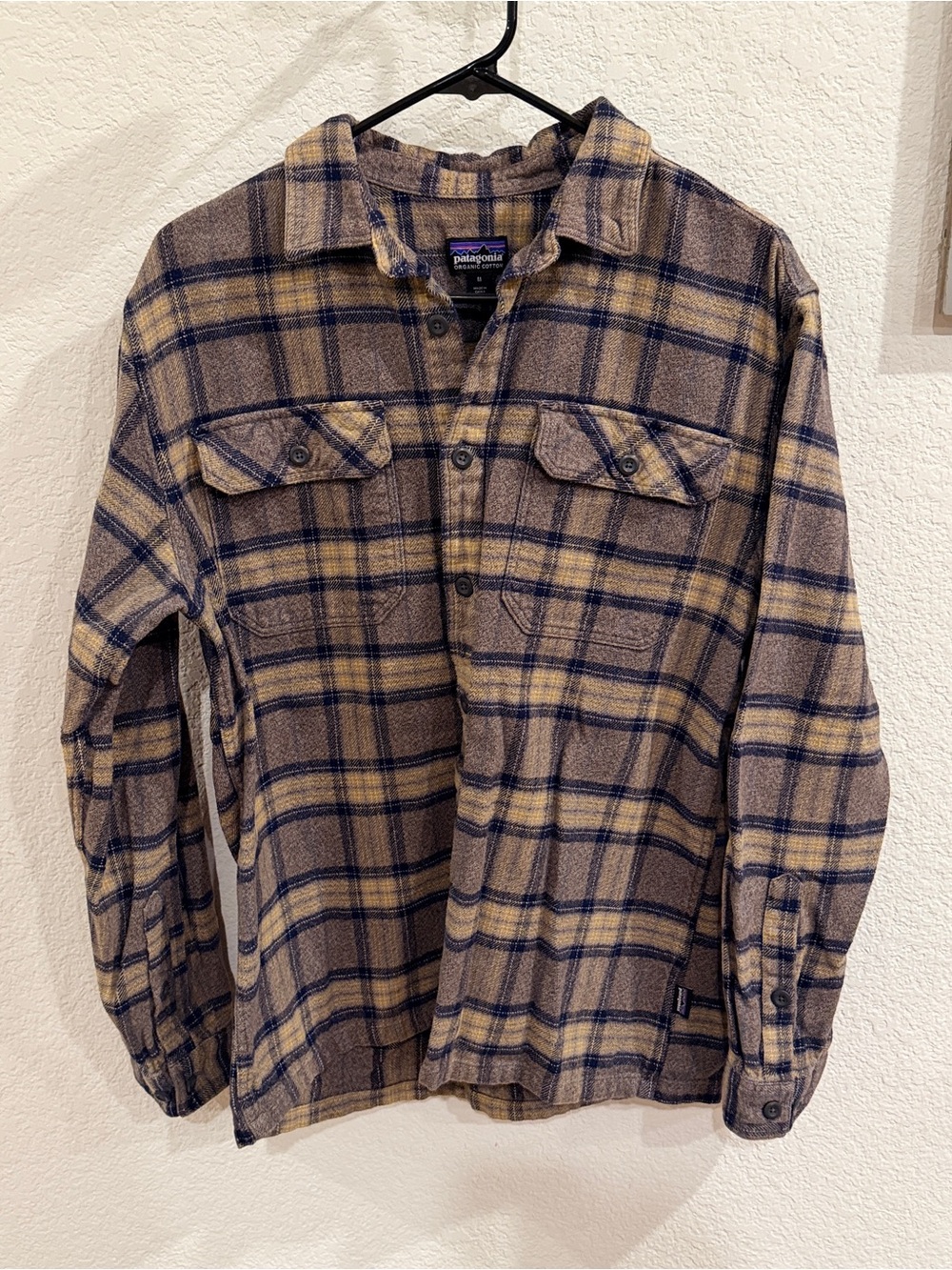 Men's Long-Sleeved Fjord Flannel Shirt 100% cotton